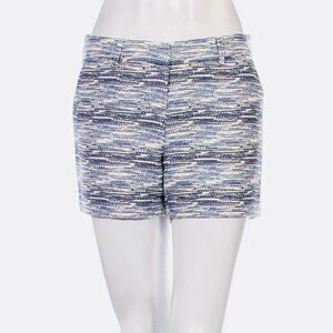KATHERINE BARCLAY Blue & White Tweed Women's Shorts